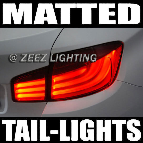 Matte Black-Out Taillight Tint Smoked Head Fog Tail Light Tinted Vinyl Film C15