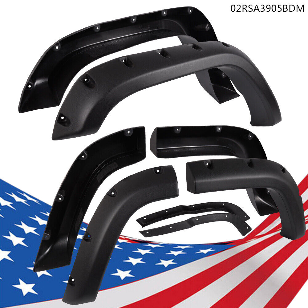Black Fender Flares Fit For Jeep Cherokee XJ(4DR) Sport Utility 84-01 -Textured