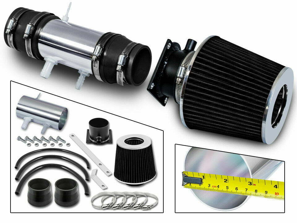 Short Ram Air Intake Kit+BLACK Filter for 95 Nissan Pickup /91-95 Pathfinder 3.0