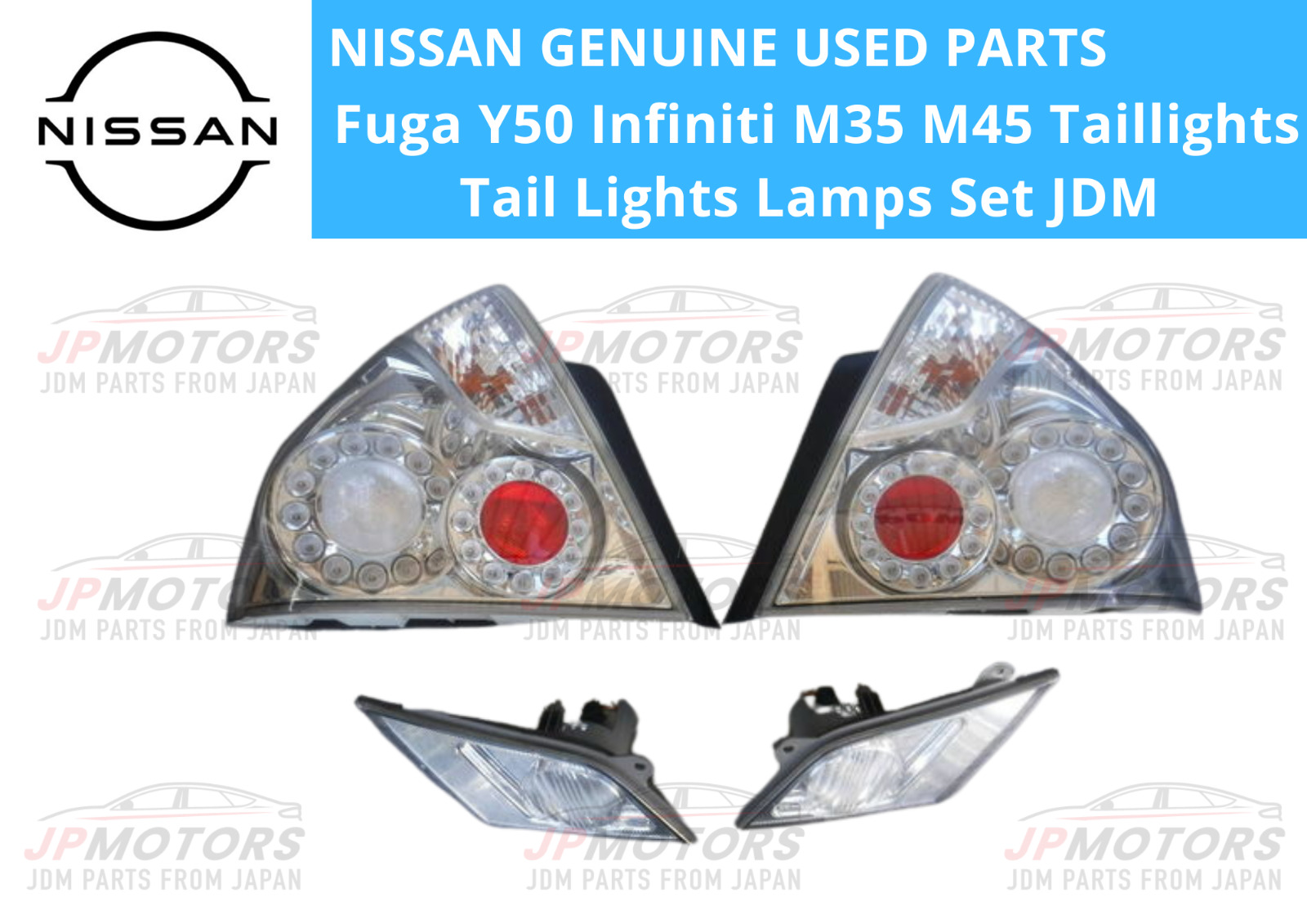 Nissan Genuine Fuga Y50 Infiniti M35 M45 Taillights Tail Lights Lamps Set JDM