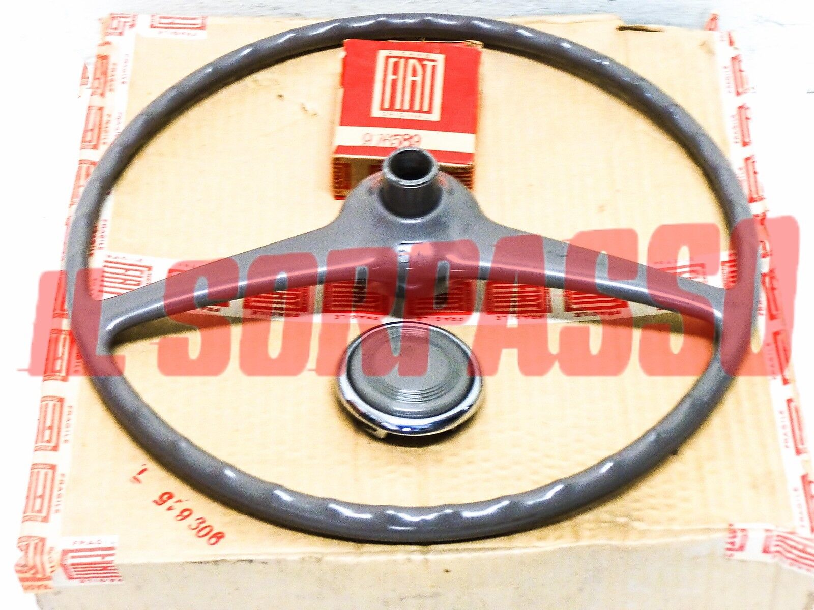 Steering Wheel Steering + Button Horn Fiat 600 1 Series + Multipla