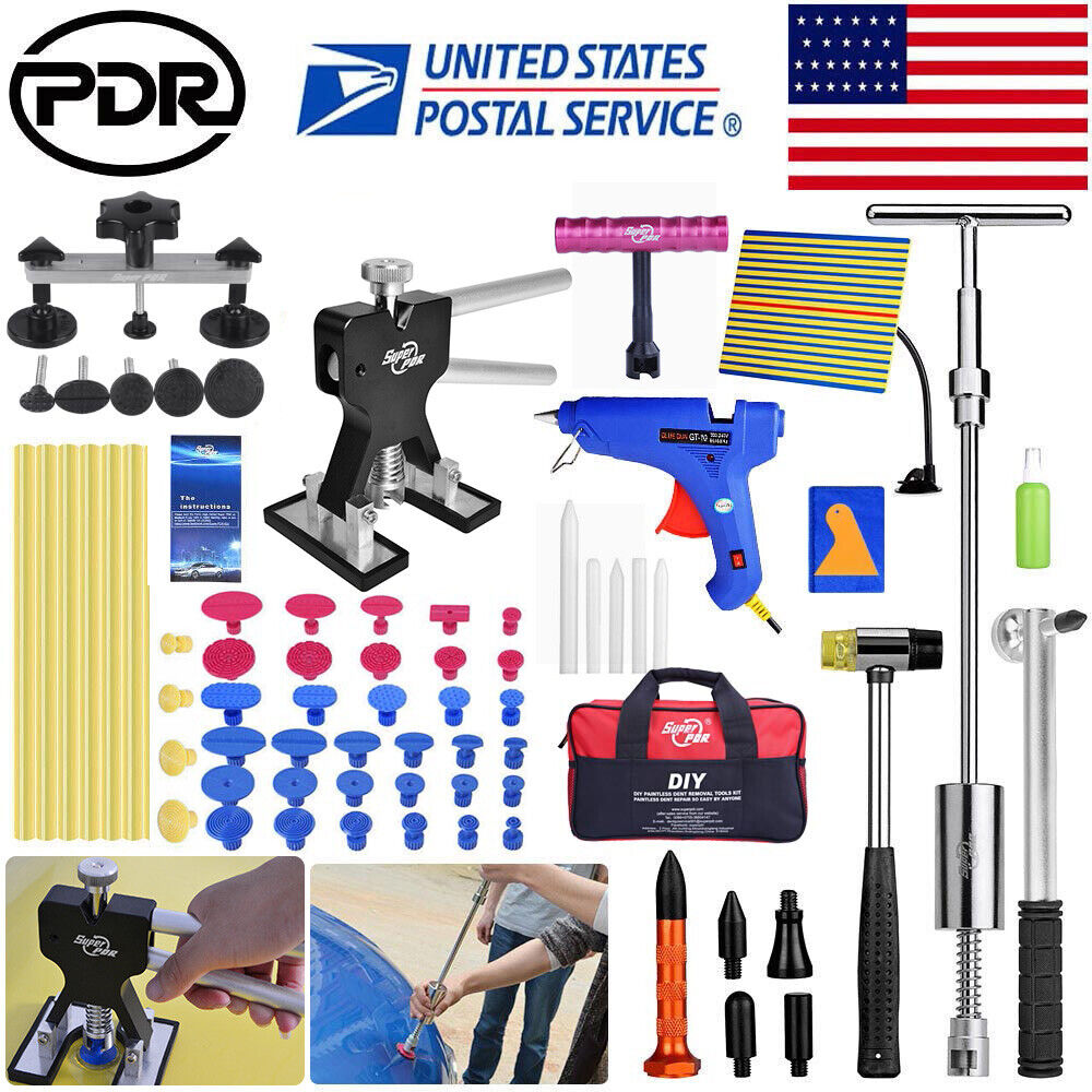 Paintless Repair Dent Lifter Glue Puller PDR Tools Scrarch Removal Tap Down 72pc