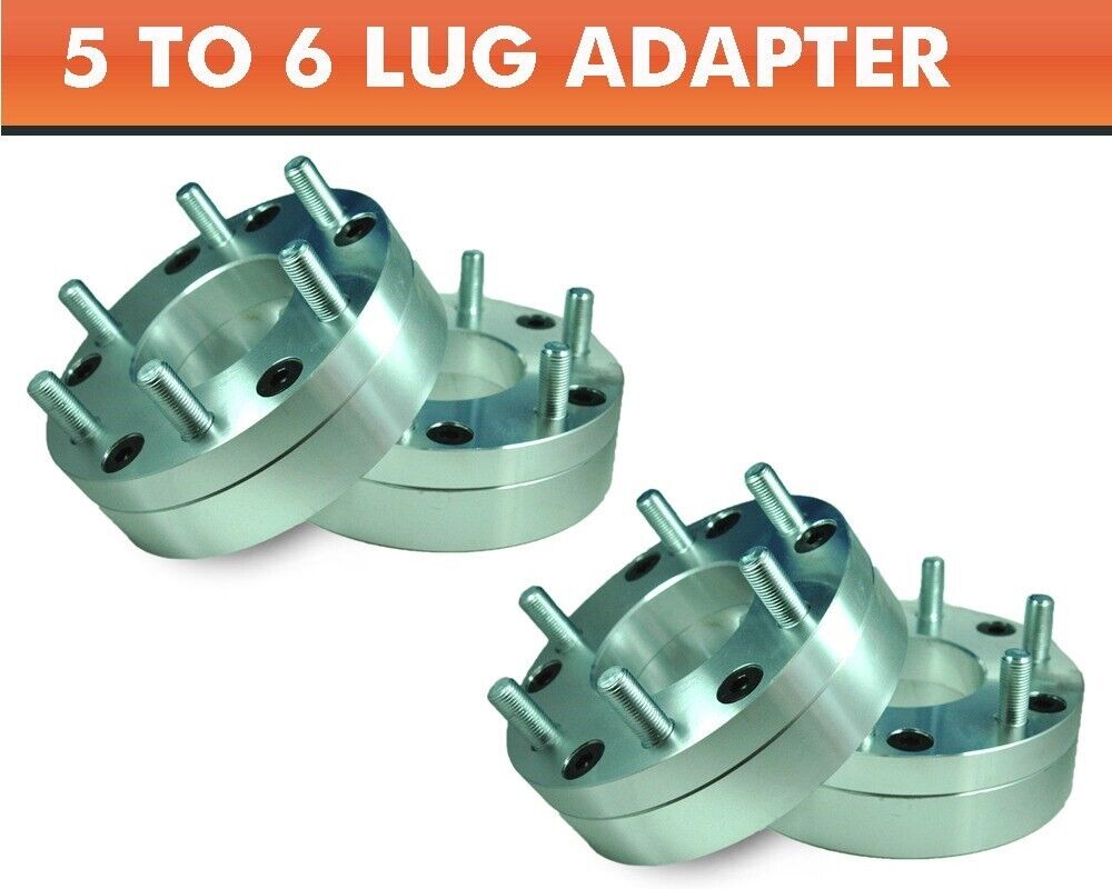 4 Wheel Adapters 5x4.75 to 6x5.5 ¦ Silverado 6 Lug Wheels On S10 Blazer