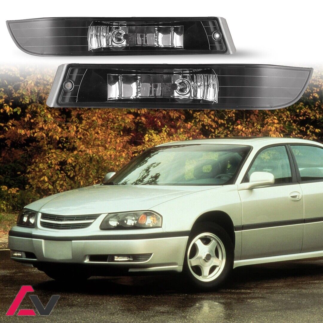 2000-2005 For Chevy Impala Clear Lens Pair Bumper Fog Lights Replacement Lamps