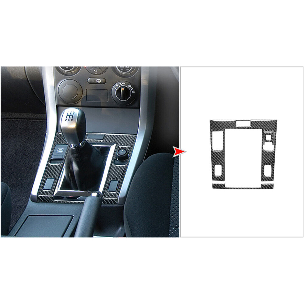 3pcs For Suzuki Grand Vitara Carbon Fiber Gear Shift Console Interior Trim