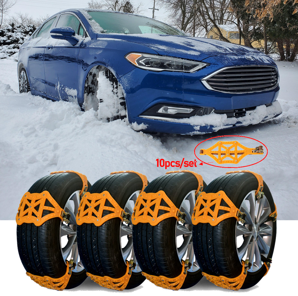 Wheel Snow Tire Chain Anti Skid Winter Emergency Mud Safe For Ford Fusion Mondeo