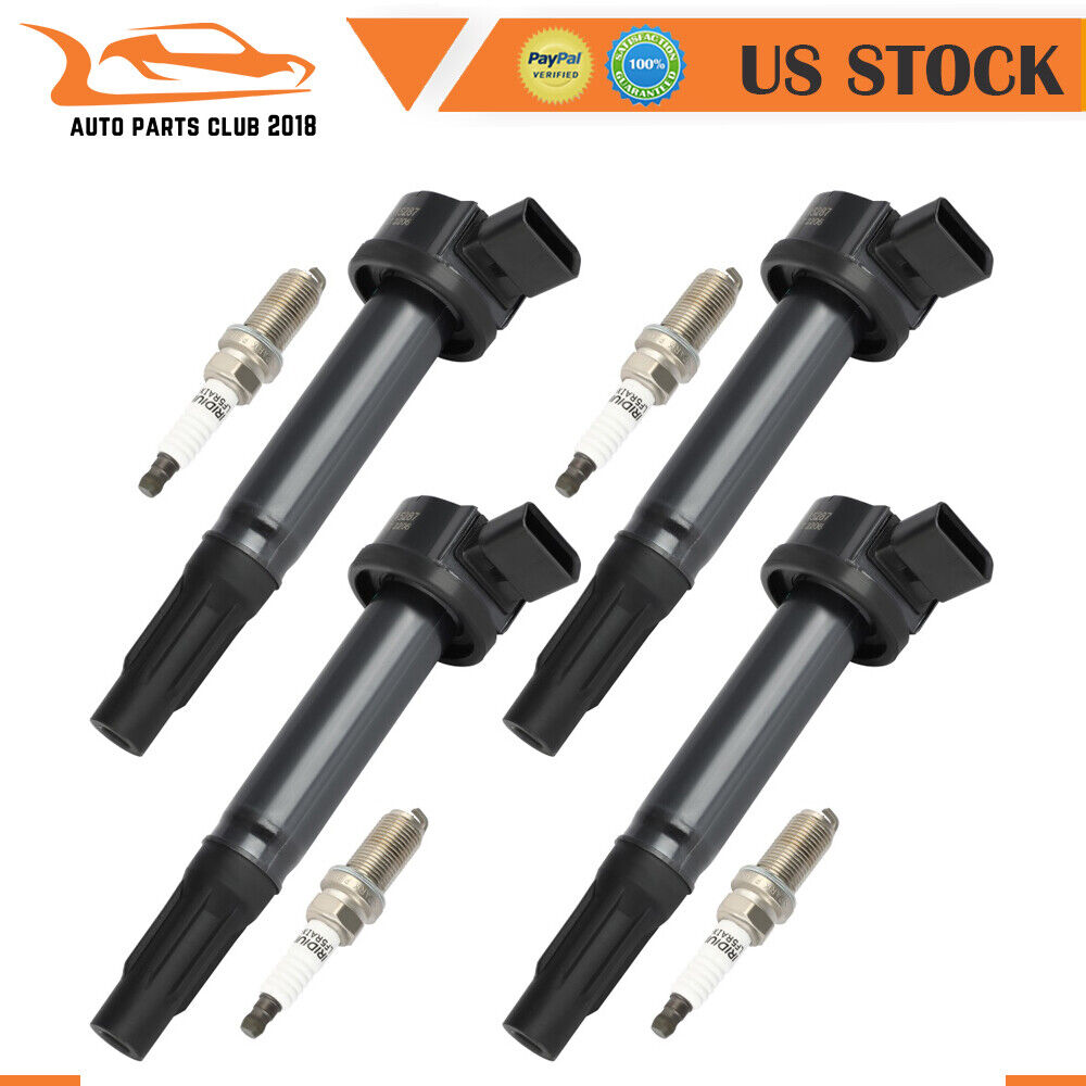 Ignition Coils & Spark Plugs for Toyota 4Runner Lexus L4 2.5L 2010-2019 UF487