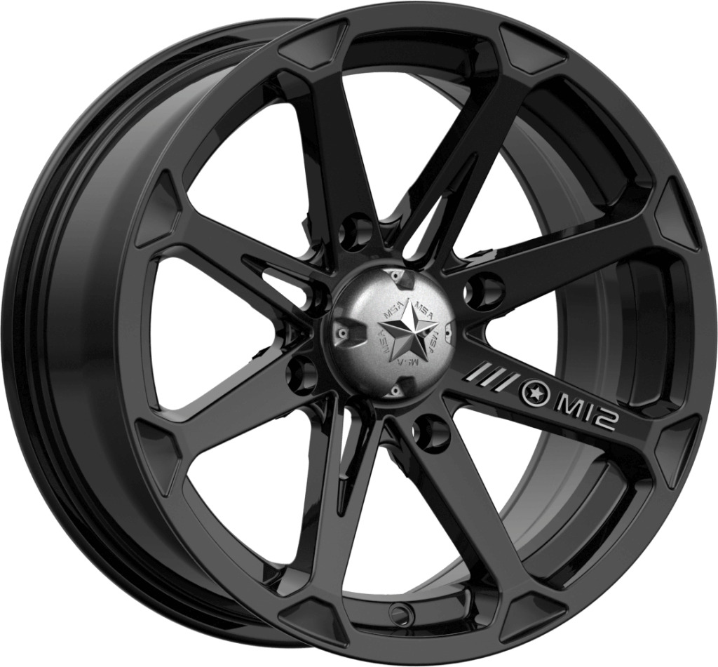 MSA M12 Diesel Wheel | Gloss Black | CanAm 4x137 | MSA Wheels