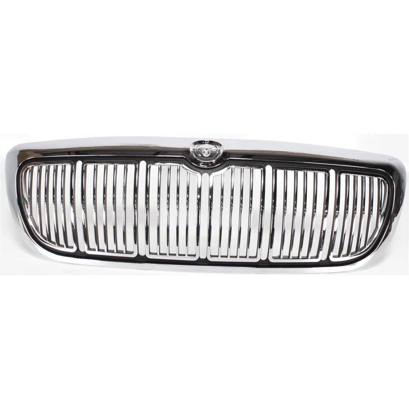 Grille For 1998-2002 Mercury Grand Marquis Chrome Shell and Painted Black Insert