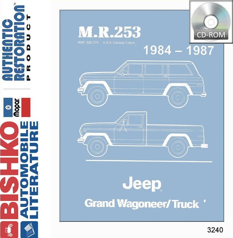 1984-1987 Jeep Grand Wagoneer Truck Shop Service Repair Manual CD OEM Guide