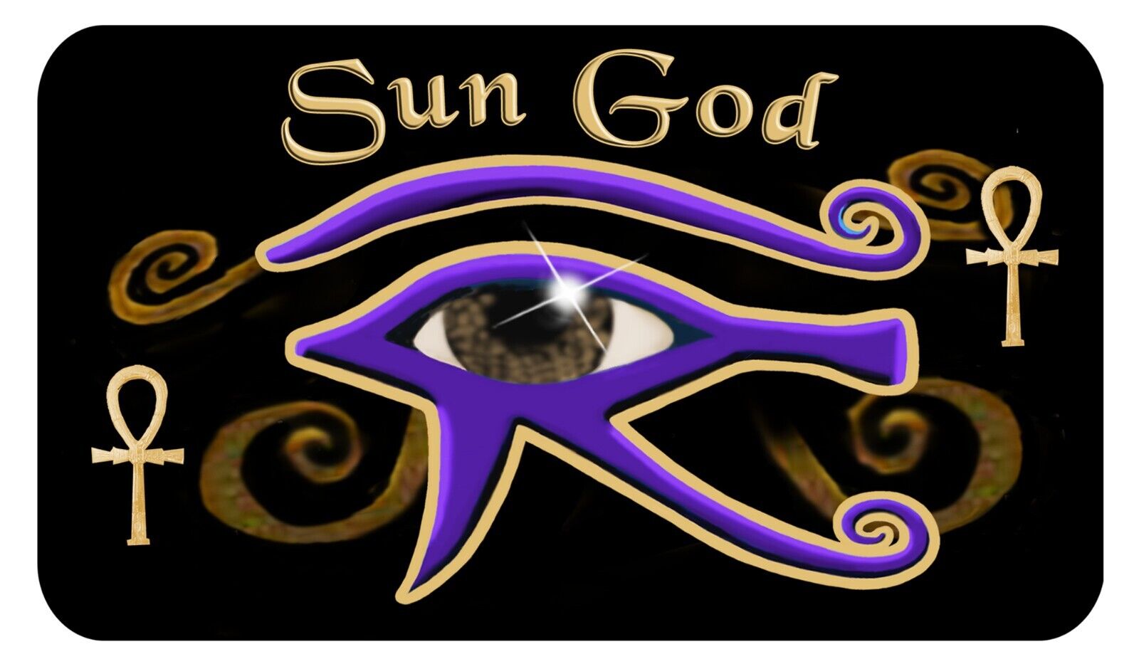 2-Egyptian Eye Of Ra Decals Bumper Stickers Personalize Name Or Text 3.5\