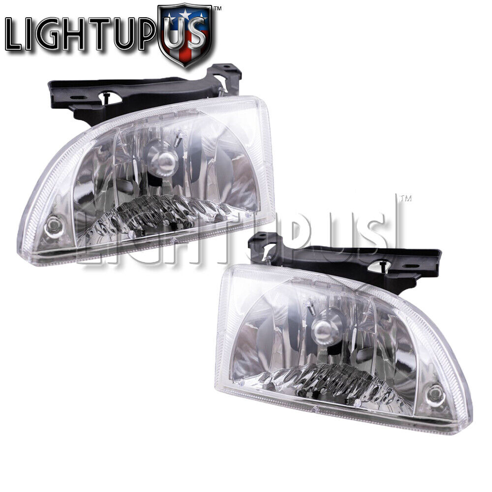 Headlights Headlamps For 2000-2002 Chevy Cavalier Pair Left right set 