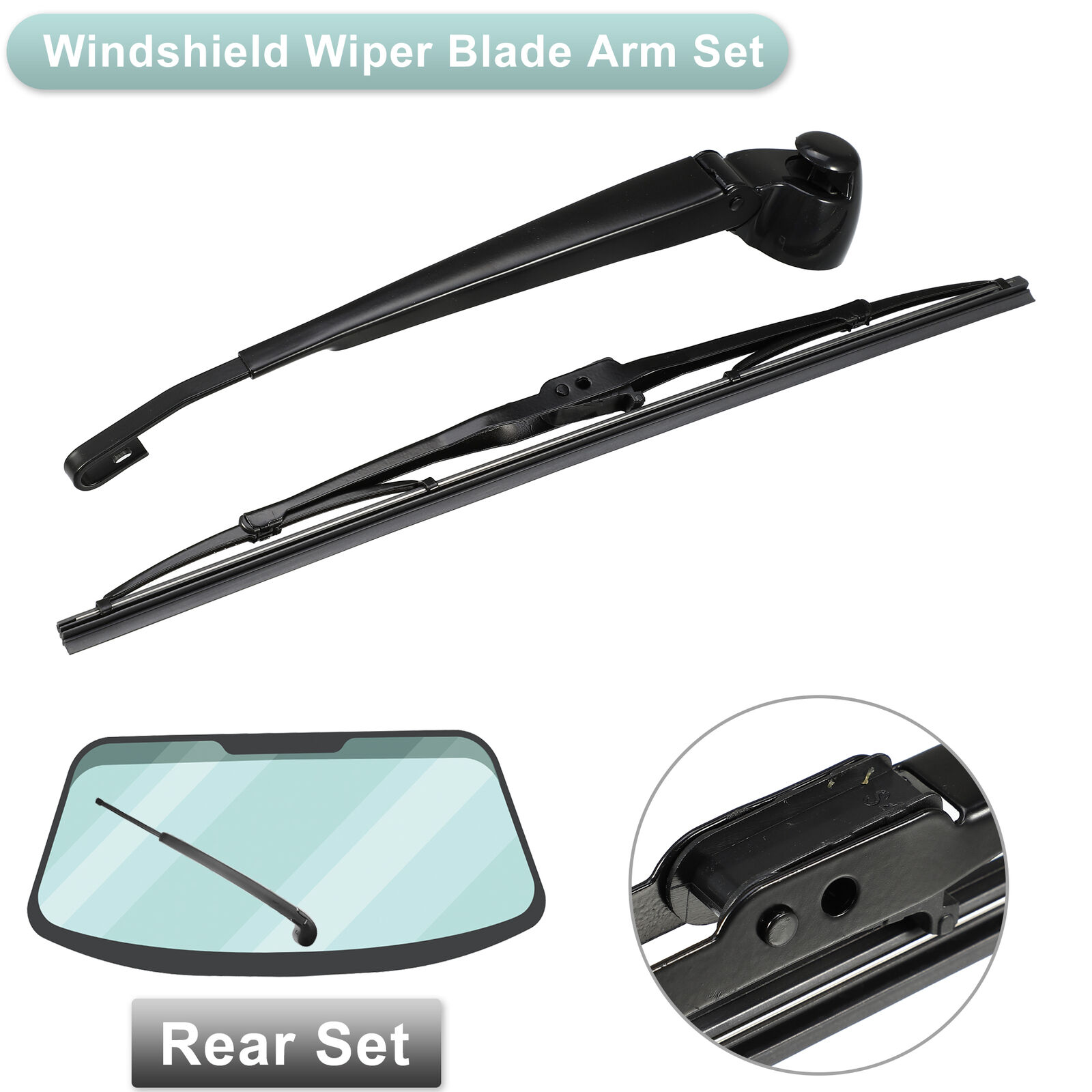 Rear Back Car Windshield Wiper Blade Arm Set for VW Golf MK4 for Seat Ibiza