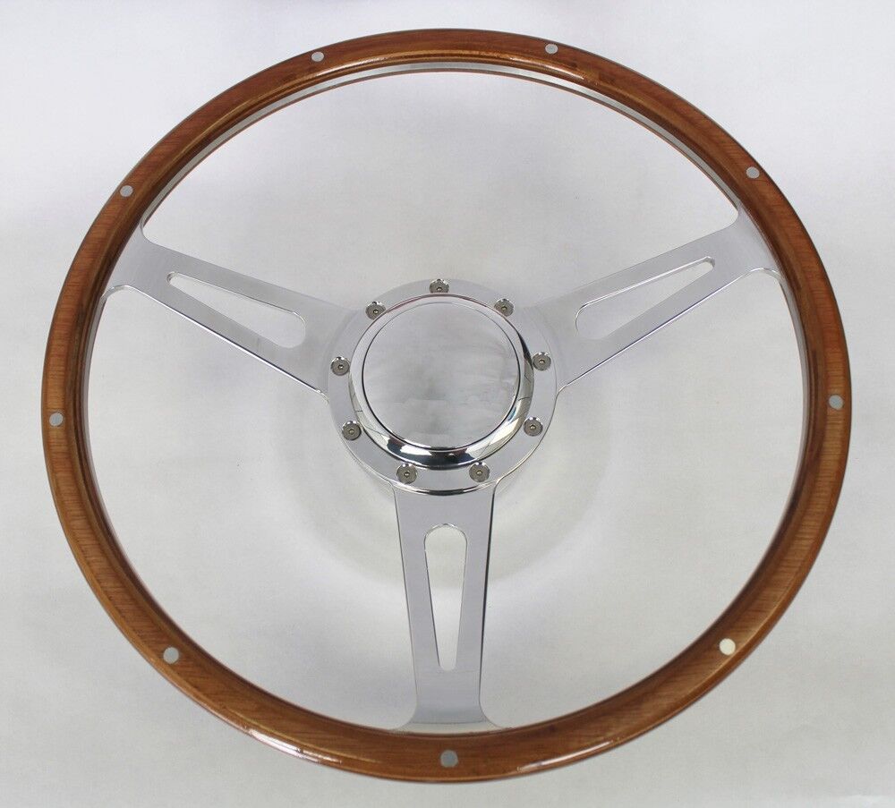 Fury Scamp Duster Cuda Road Runner GTX 9 hole Steering Wheel Wood 15\