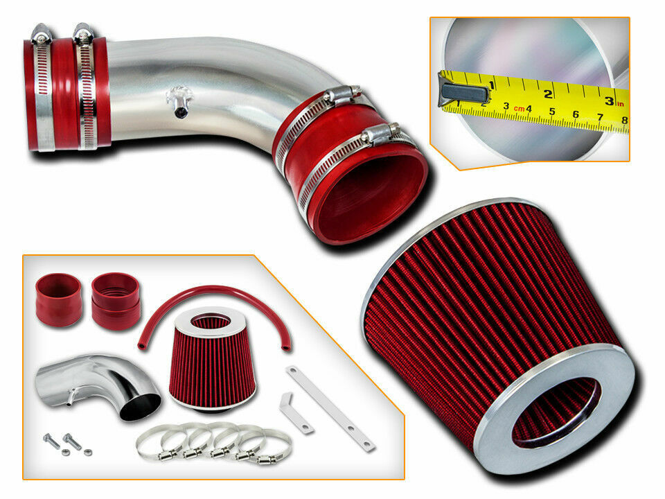 Short Ram Air Intake Kit + RED Filter for 06-09 Monte Carlo/ Impala SS 5.3L V8