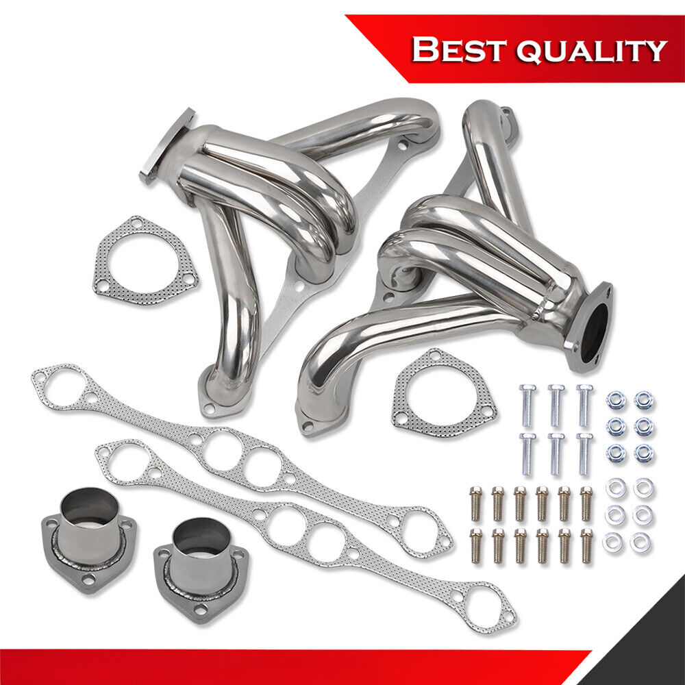 Hugger Headers Suit Chevy Small Block 265 350 383 400 V8 1955-up Stainless Steel