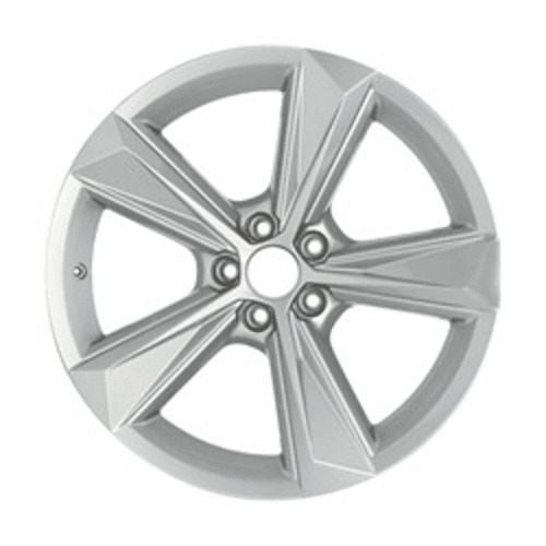 ALY12052U20 2021-2023 Audi Q7 19x8.5 5 Spoke Reman Wheel. All Painted Silver.