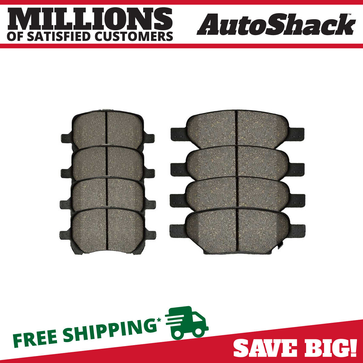Front and Rear Brake Pads for Pontiac G6 G5 Saturn Aura 2004-2012 Chevy Malibu