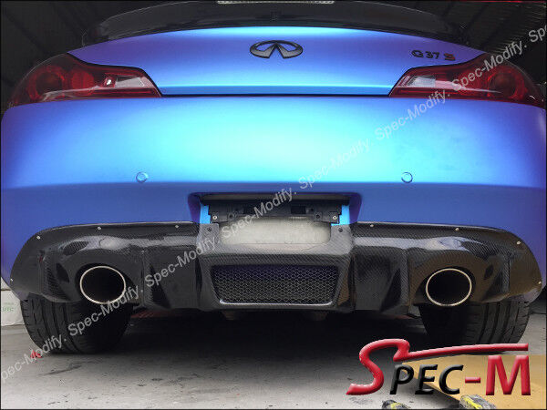 DP Style Carbon Fiber Rear Bumper Diffuser Add On For Infiniti G37 Coupe