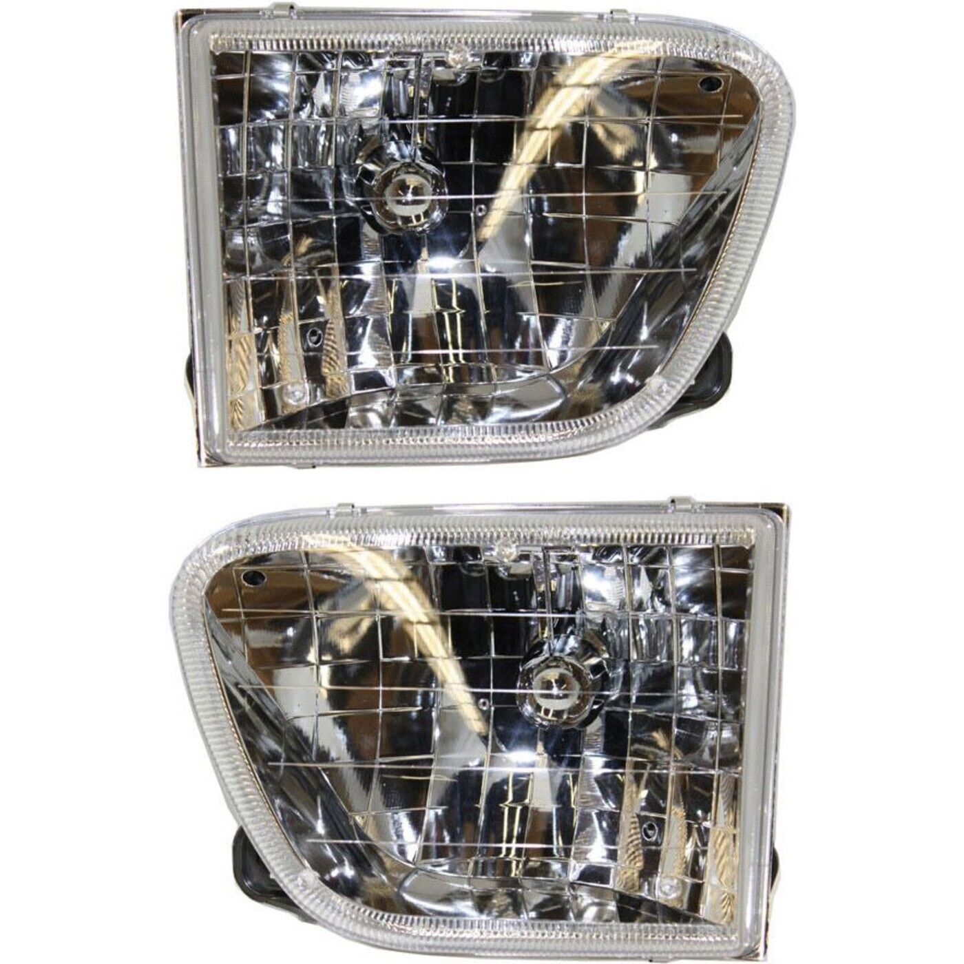 Headlight Set For 98-2001 Mercury Mountaineer Left and Right With Bulb 2Pc