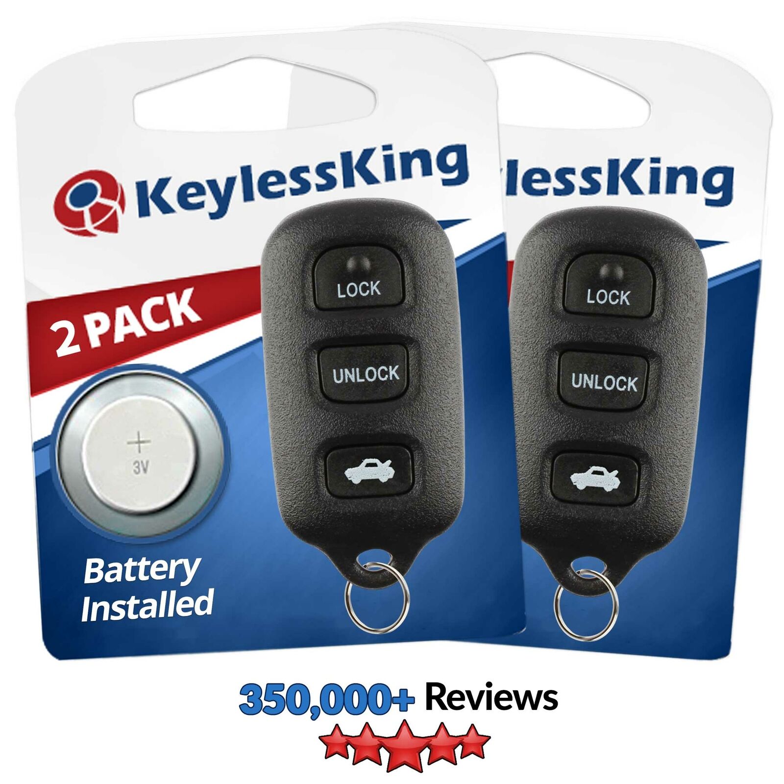 2 New Replacement Keyless Entry Car Remote Key Fob Trunk For GQ43VT14T