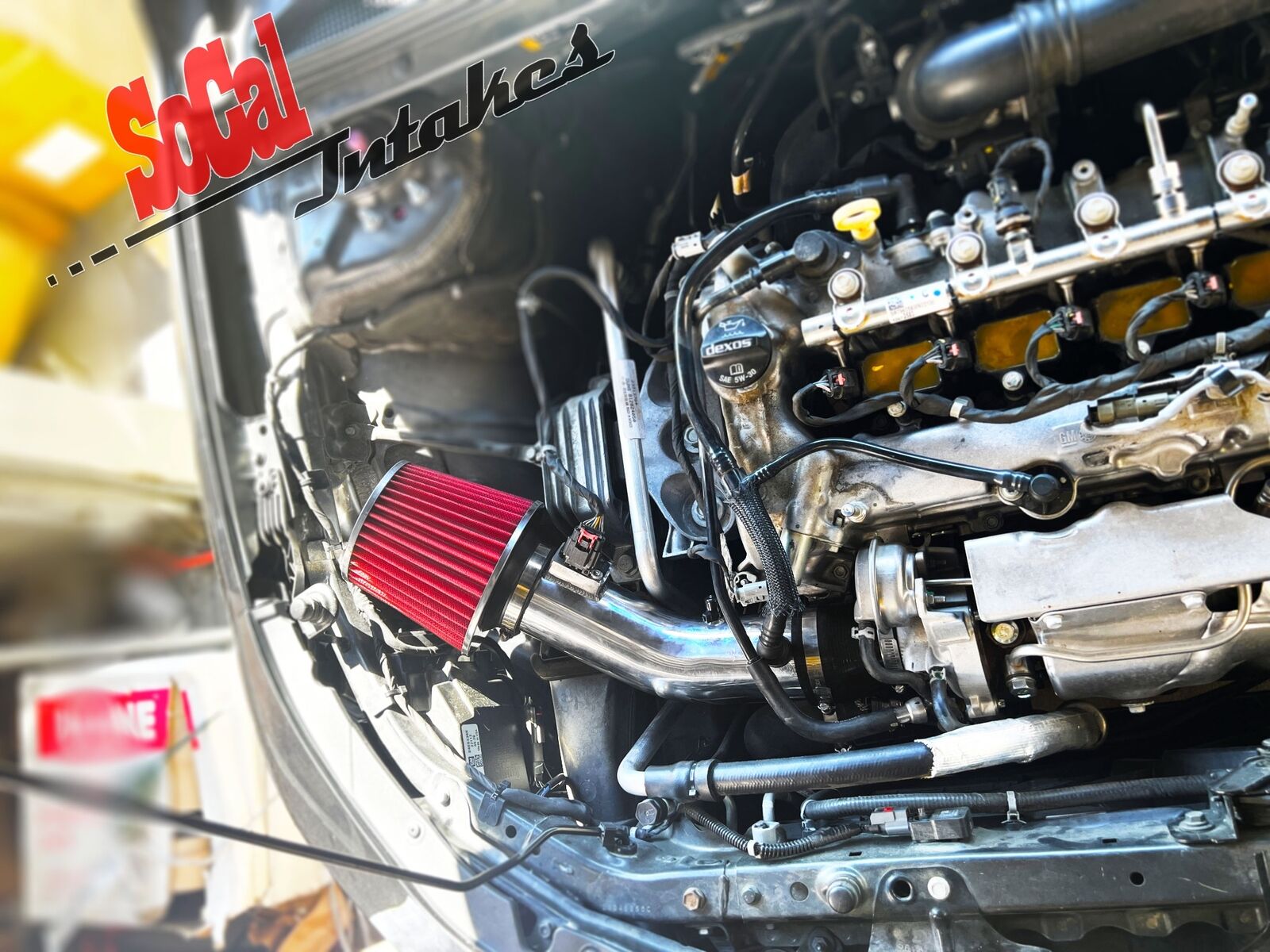 BLACK RED Air Intake Kit & Filter For 2016-2021 Chevy Malibu L LS LT RS 1.5L L4