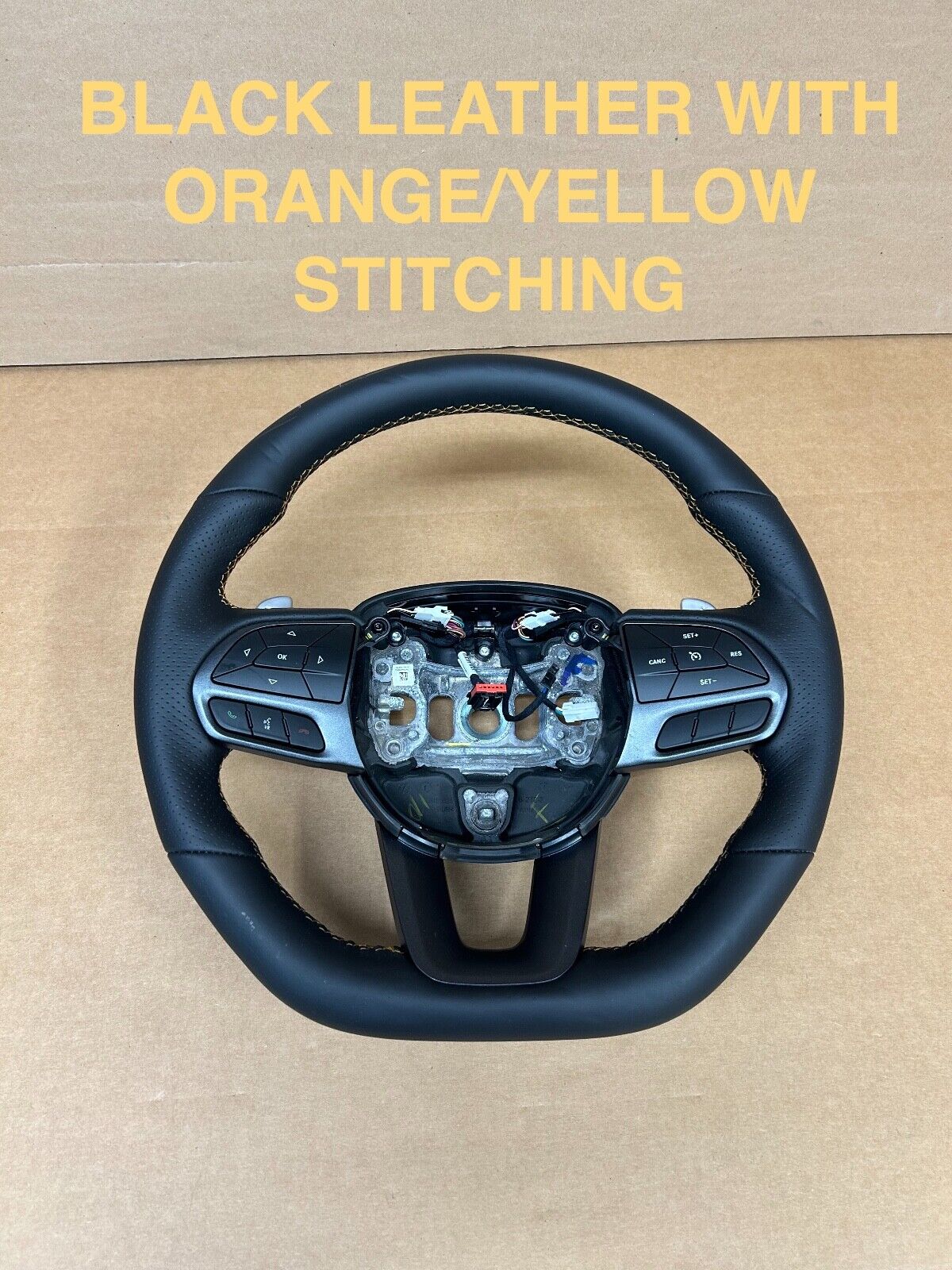 GENUINE OEM Dodge Challenger R/T Steering Wheel Heated Flat Bottom 22-23