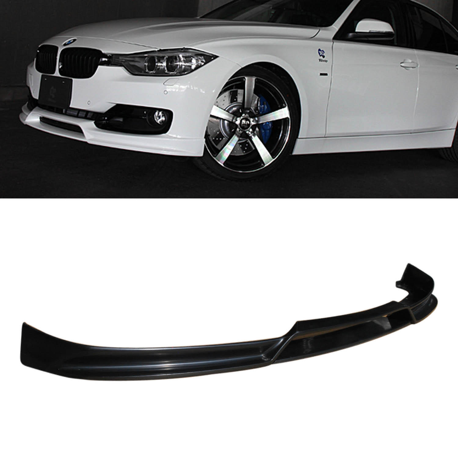 FOR 12-15 BMW F30 320i 328i 335i 3 SERIES TYPE-X PU FRONT BUMPER LIP SPOILER