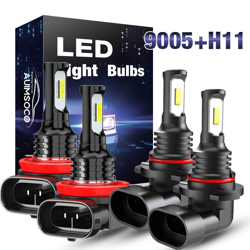 For Toyota Venza 2009 2010-2016 LED Headlight Kit Bulbs High Low Beam 4x White