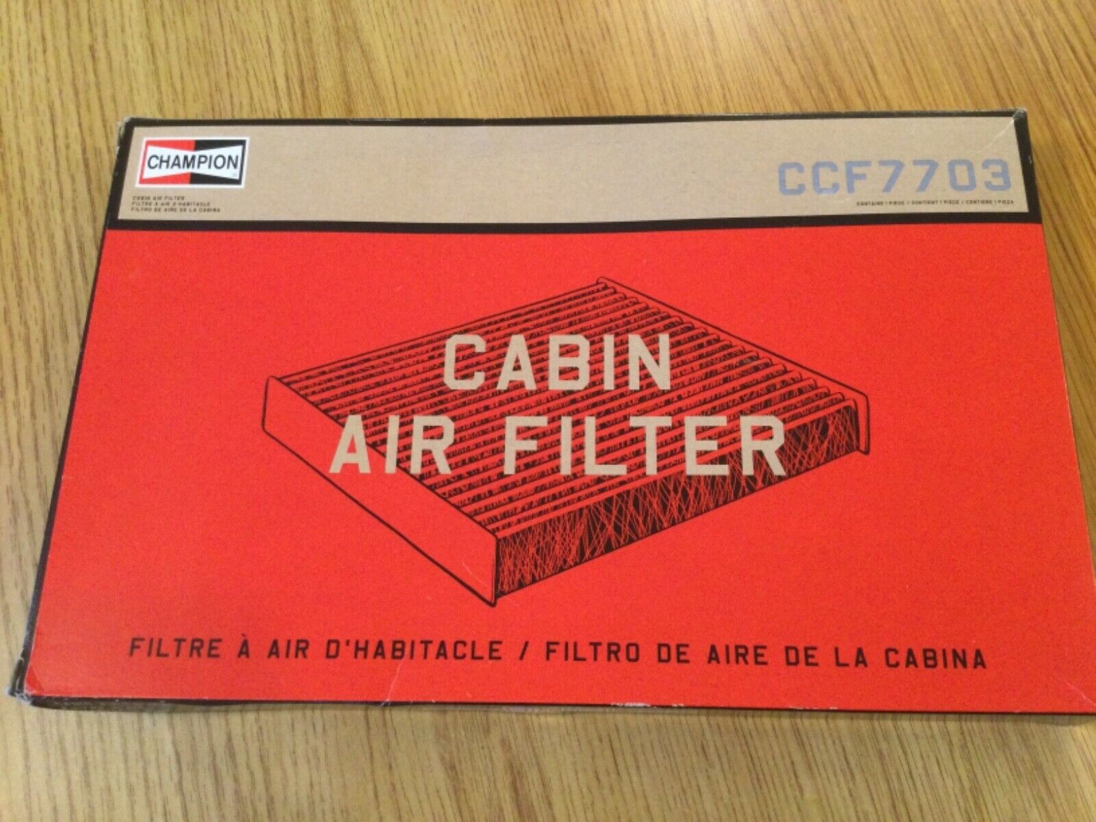 Champion Cabin Filter CCF7703 Cabin Air Filter