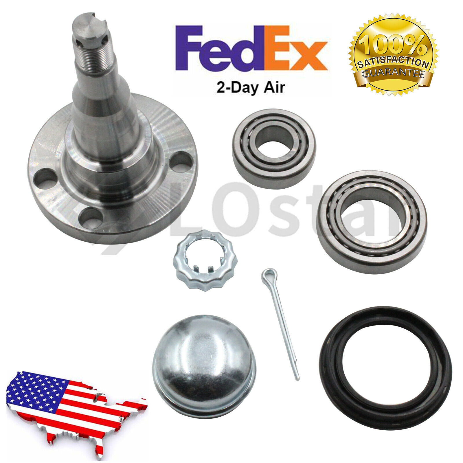 Rear Wheel Bearing & Stub Axle Assembly with Drum brake Fits VW Golf w/o ABS
