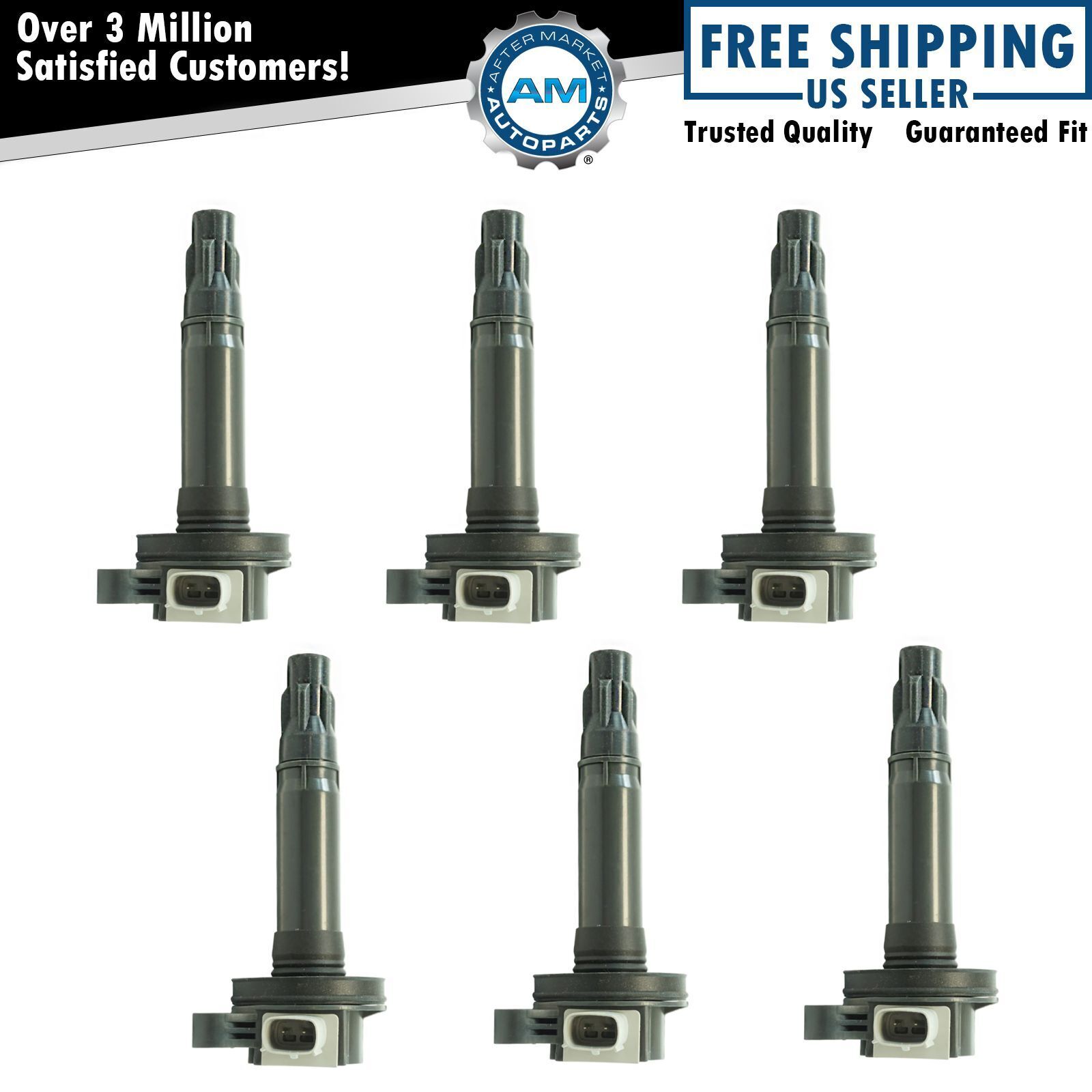 Engine Ignition Coil Set of 6 for Ford Flex Taurus Lincoln MKS MKT 3.5L Turbo