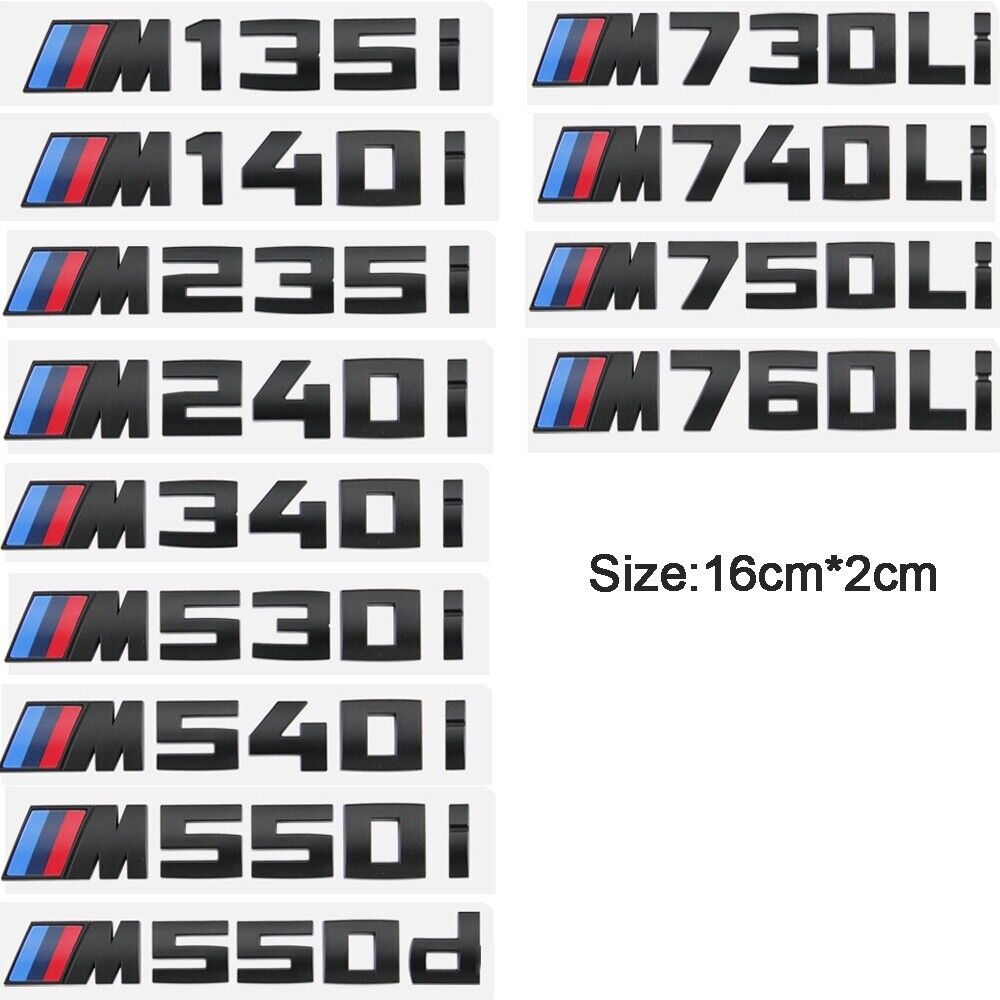 Car Stickers Trunk Emblem Badge for M135i M240i M340i M440i M540i M730i M740i