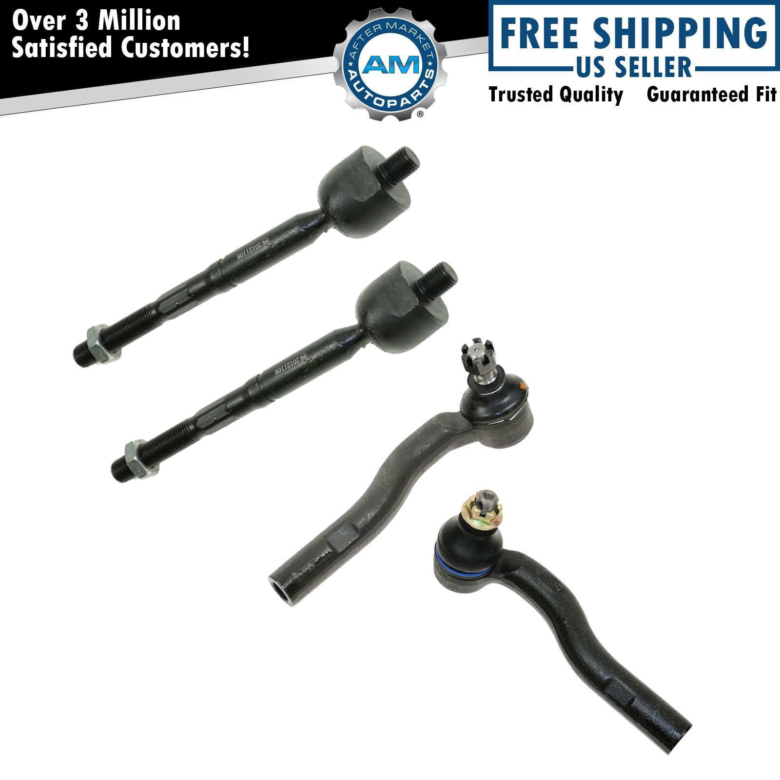 Inner & Outer Tie Rod End LH RH Set of 4 for Lexus GS300 GS400 GS430 New