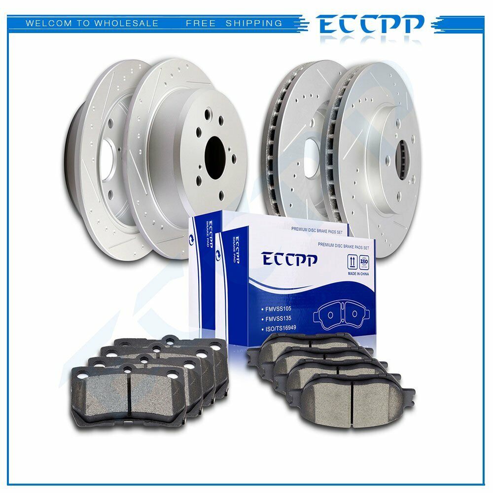 Ceramic Brake Pads And Rotors Front Rear For Lexus IS250 C 2.5L 10-12 13