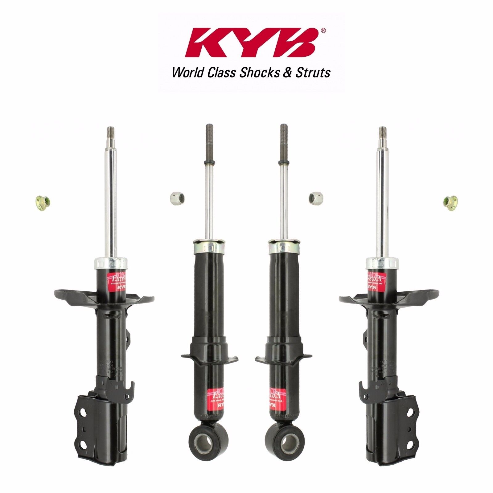 For Rear & Front Shocks Struts Suspension Kit KYB Excel-G for Corolla 2003-2008