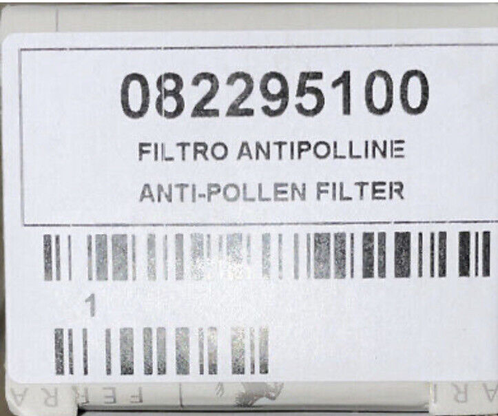 Ferrari 458,488,LaFerrari Anti-Pollen Filter OE 82295100