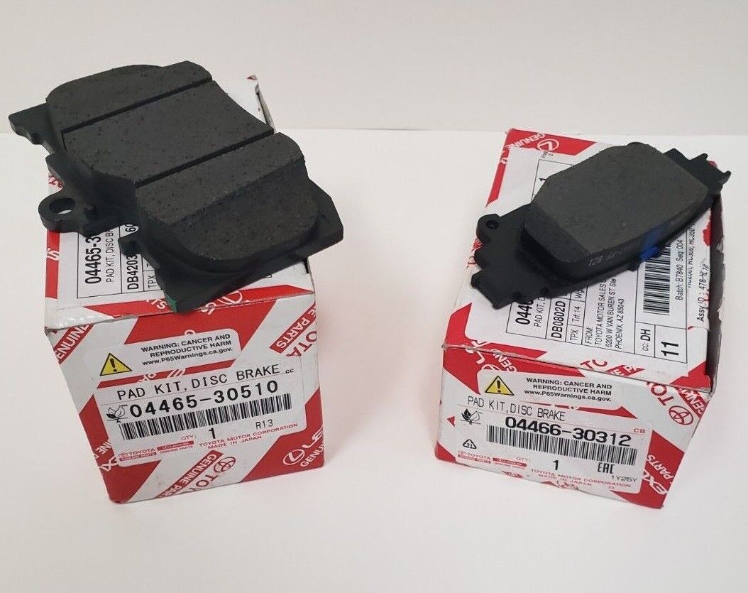 LEXUS FACTORY OEM FRONT AND REAR BRAKE PAD SETS 2013-2019 GS350 (AWD AND BASE)