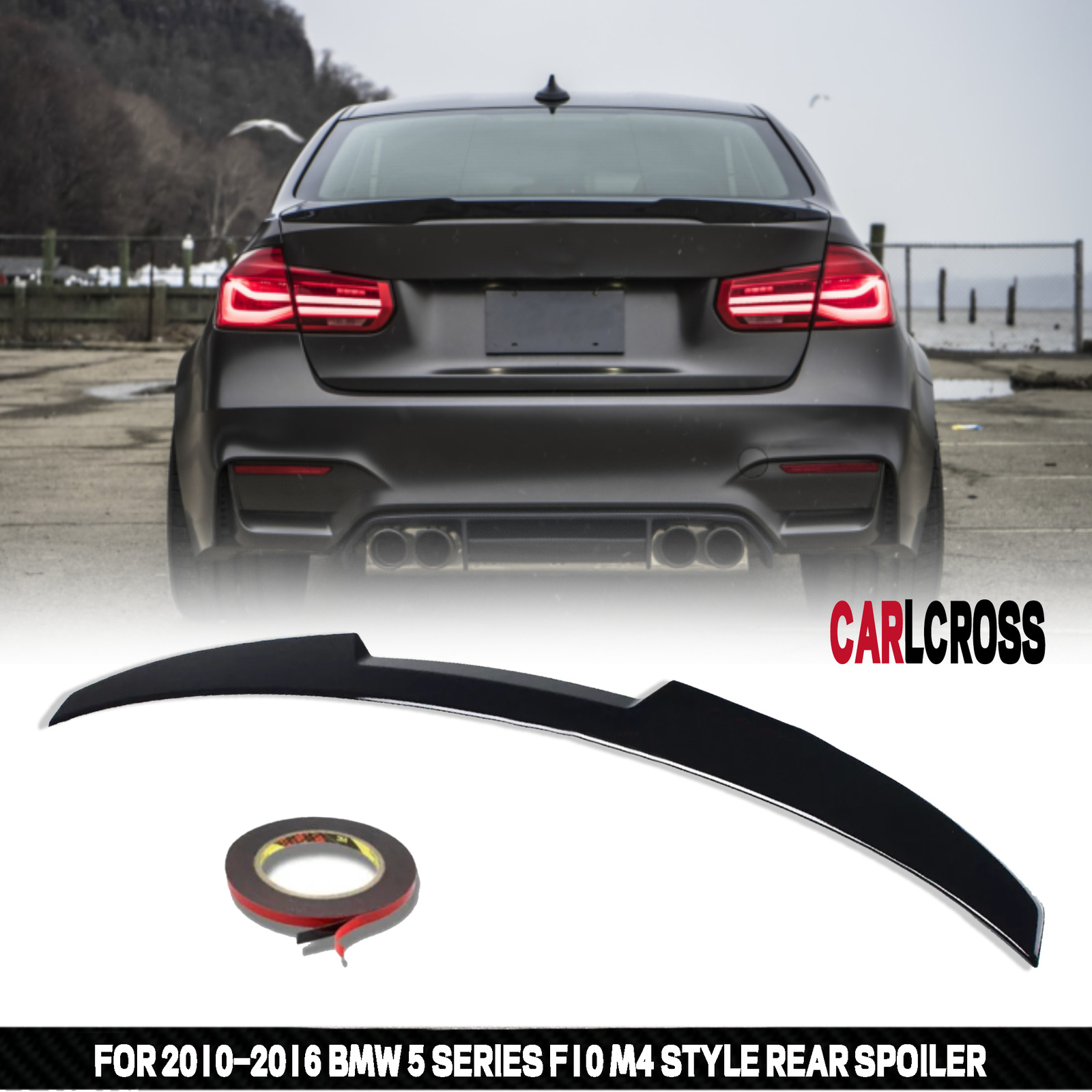 For 10-16 BMW 5 Series F10 M4 Sedan PSM Style Trunk Spoiler Wing Painted