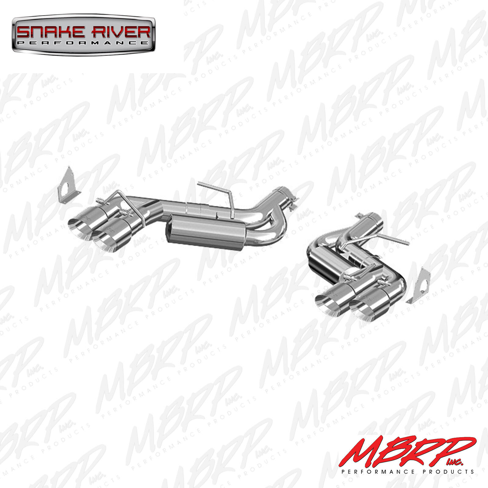 MBRP EXHAUST 2016-2019 CHEVY CAMARO 6.2L AXLE BACK  6 SPEED QUAD TIPS ALUMINZED