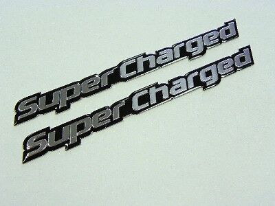 FORD MUSTANG SHELBY GT500 SUPERCHARGED HOOD EMBLEMS