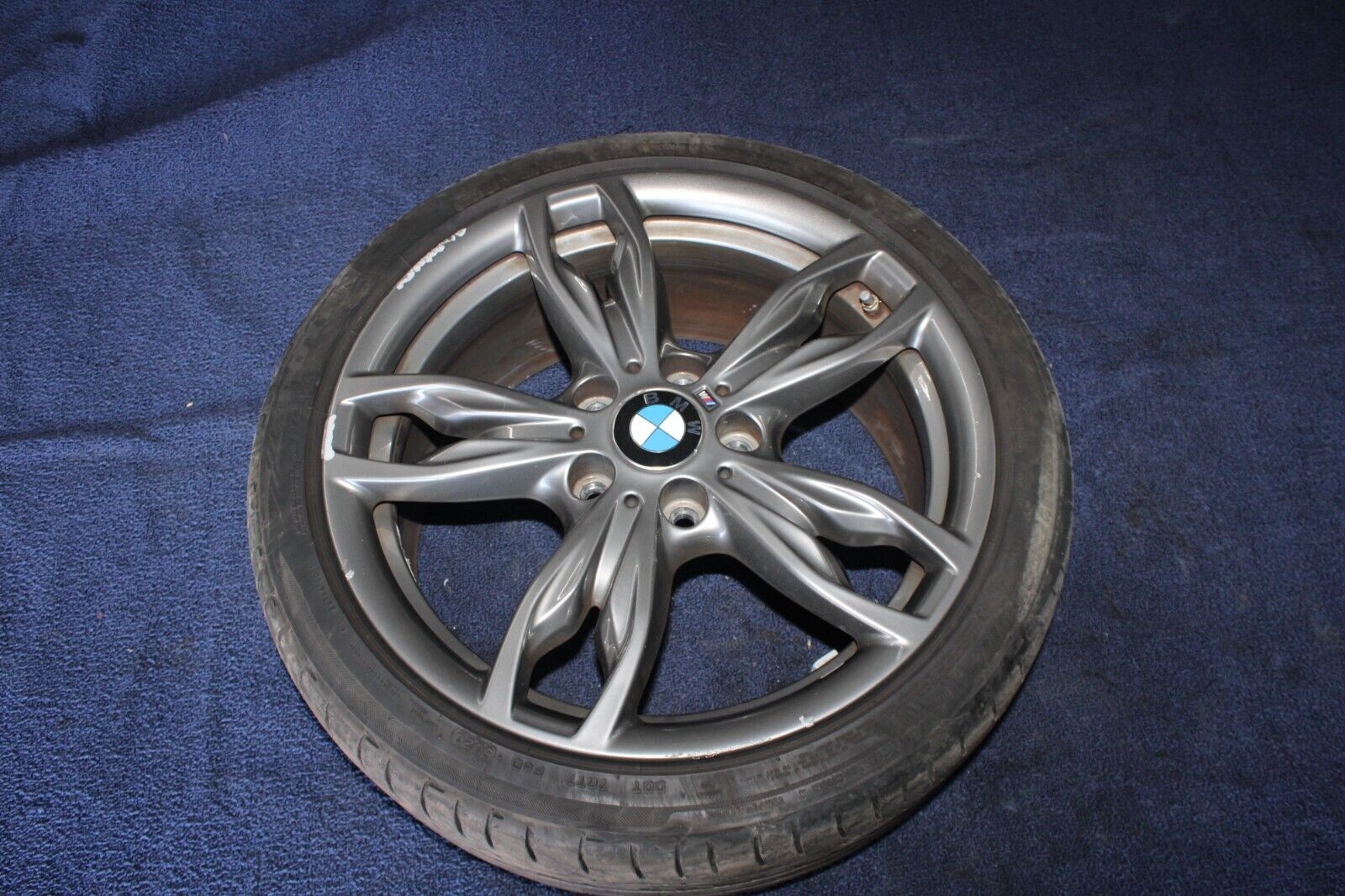 18x7.5 LA Rim Tire Wheel Ferricgrey M Double Spoe 436 OEM BMW F22 F23 M235i M240