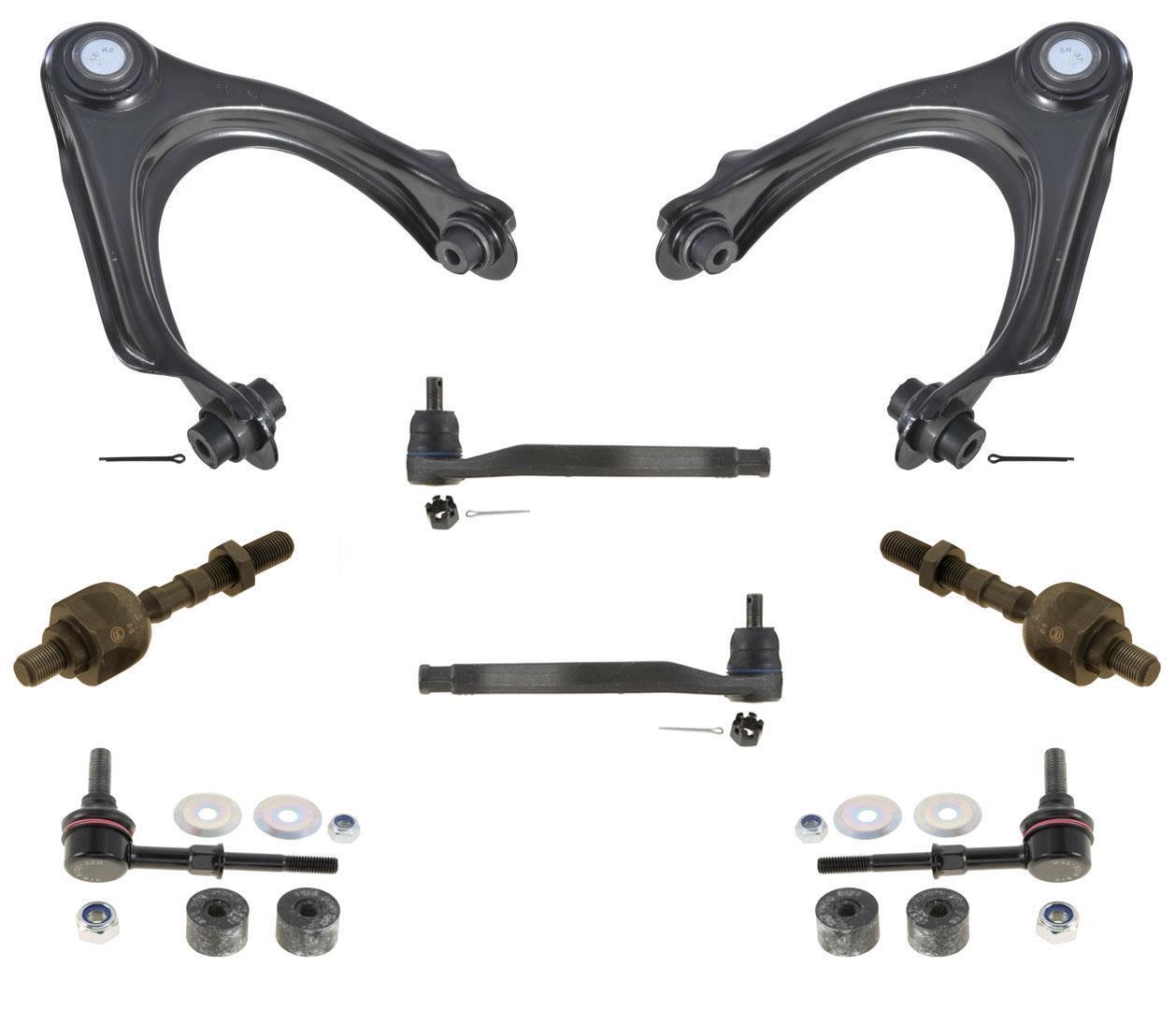 Upper Control Arms Tie Rods Sway Bar Links 8PC Kit for Honda Prelude 1997-2001