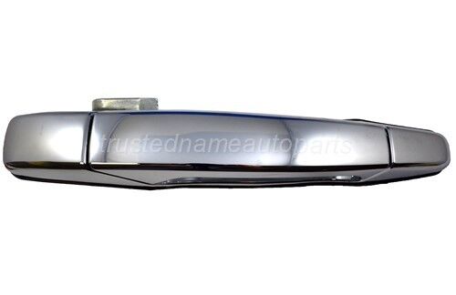 Chrome With Keyless Entry Outside Outer Exterior Door Handle Passenger Front ABS