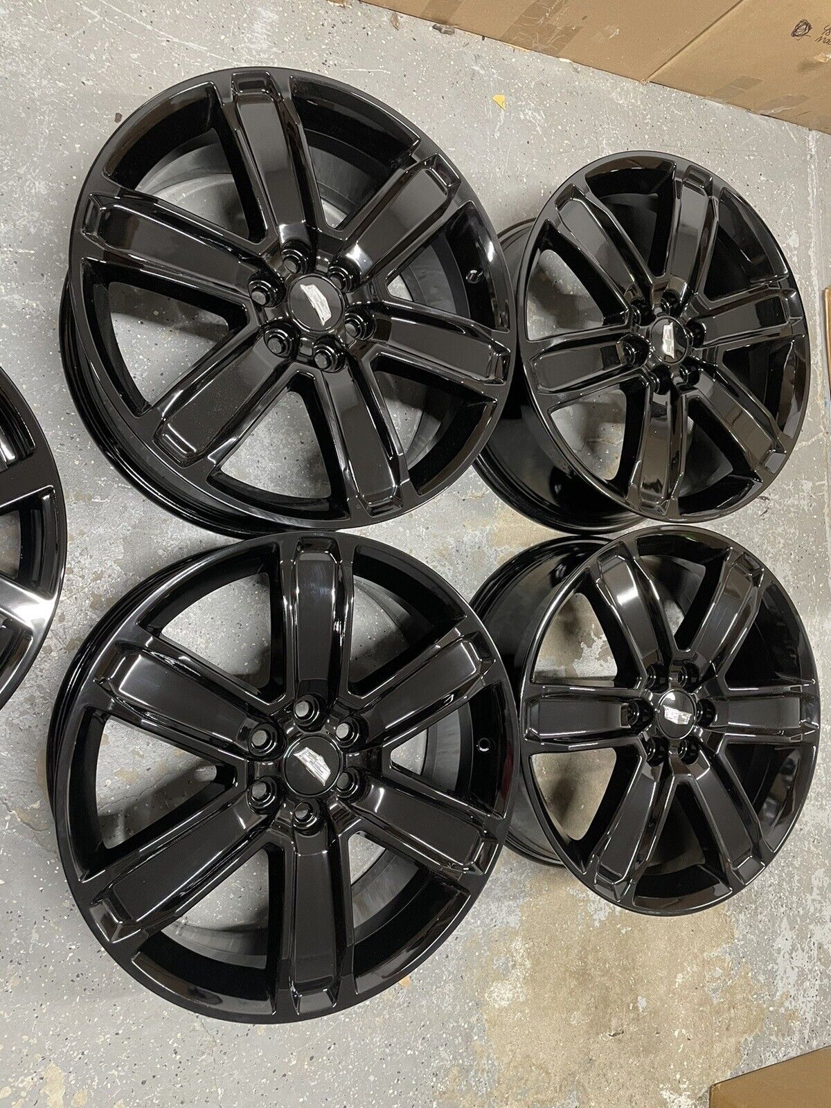 20” Inch Cadillac XT5 XT6 Rims Wheels Oem Factory Gloss Black Set 4 4800