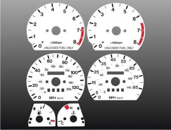 White Face Gauges for 1992-1997 Geo Metro TACH