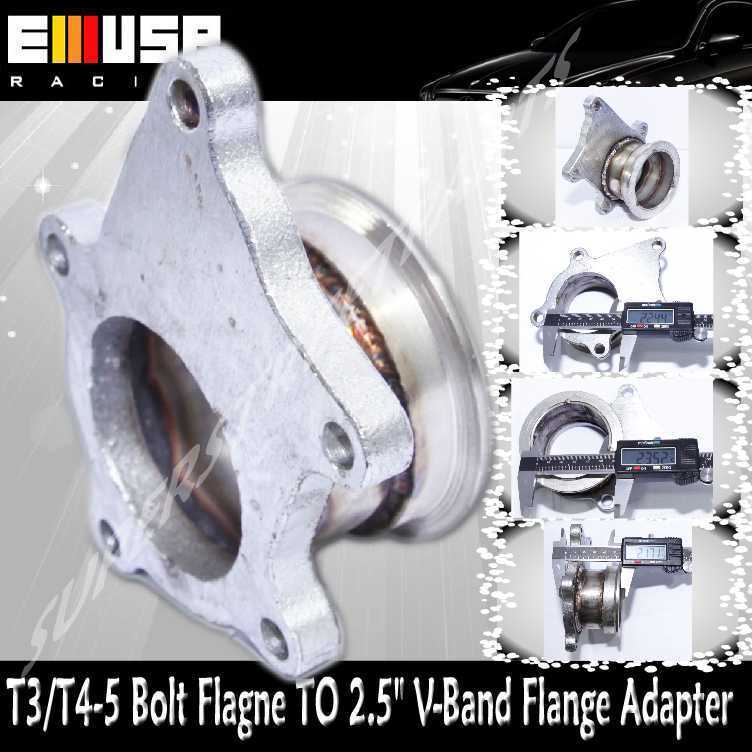 Steel Adaptor fit T3/T4-5 Bolt Flange TO 2.5\