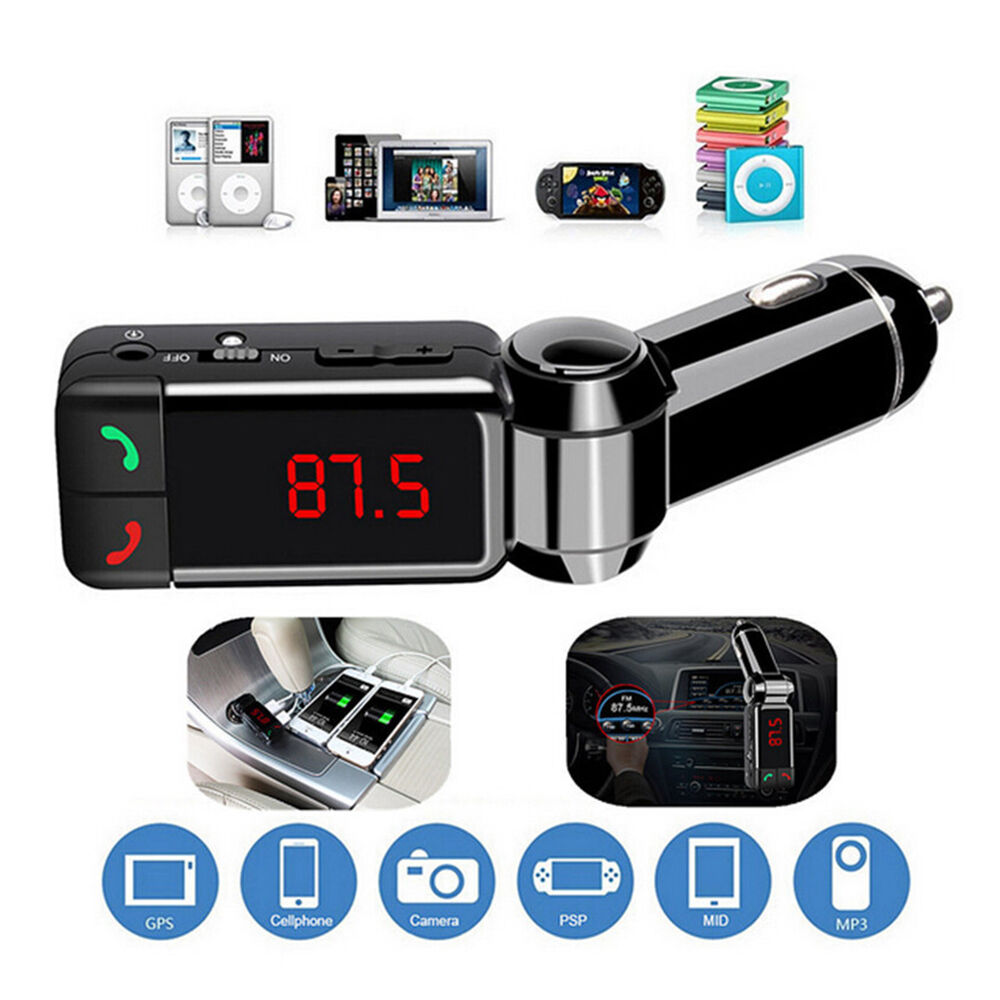 Dual USB Car Bluetooth FM Transmitter MP3 Radio Player USB Auto Charger Wireless