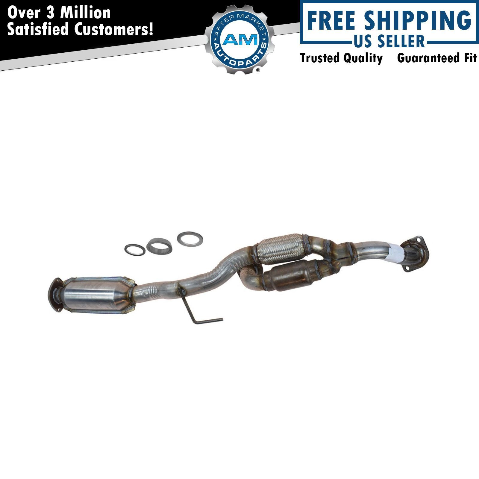 Front Exhaust Pipe with Dual Catalytic Converters for Camry Solara Avalon ES300