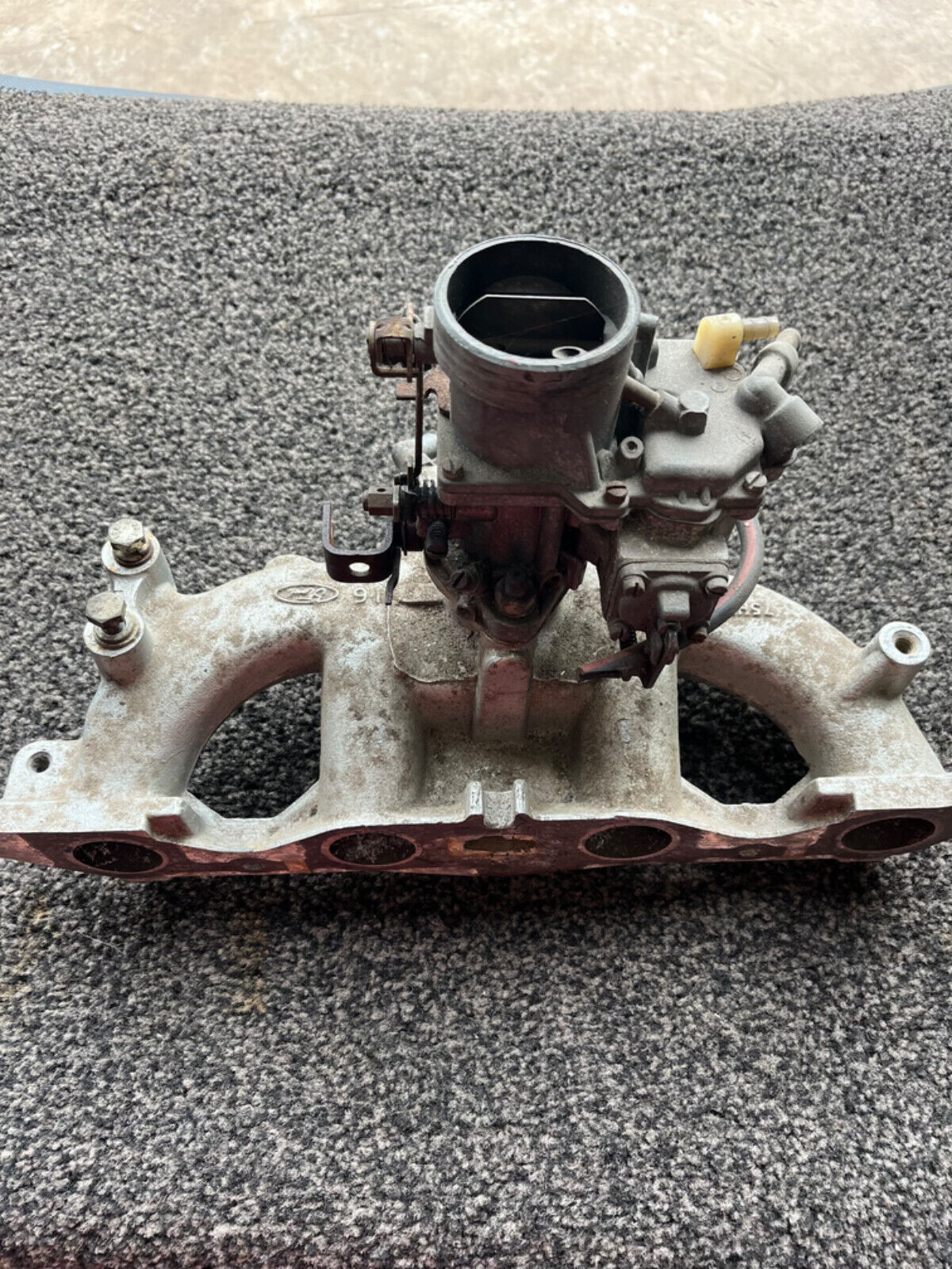 Ford Pinto Carburettor Carb and inlet manifold Transit Escort Cortina